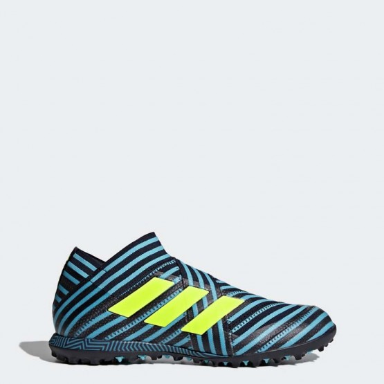 Mens Legend Ink/Solar Yellow/Energy Blue Adidas Nemeziz Tango 17+ 360 Agility Turf Soccer Cleats 503XTFKM->Adidas Men->Sneakers