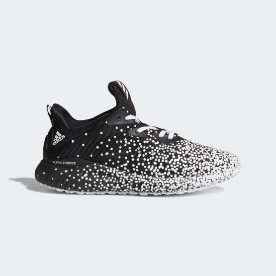 Womens Core Black/White Adidas Alphabounce 1 Running Shoes 525HNGRA
