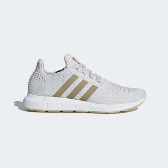 Womens Grey/Cyber Metallic Adidas Originals Swift Run Shoes 539YBEDC->Adidas Women->Sneakers