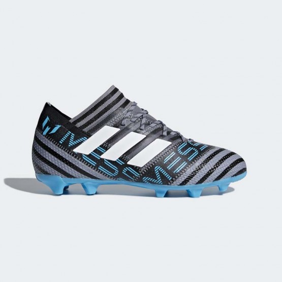 Kids Grey/White/Black Adidas Nemeziz Messi 17.1 Firm Ground Cleats Soccer Cleats 542WENHL->Adidas Kids->Sneakers