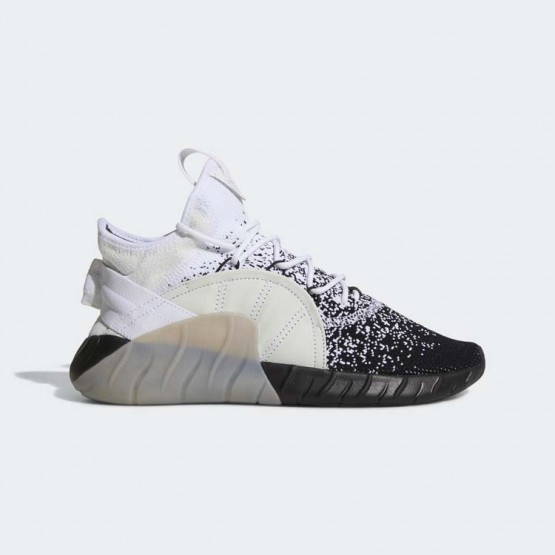 Mens White/Core Black/Light Solid Grey Adidas Originals Tubular Rise Primeknit Shoes 551ZWRXO