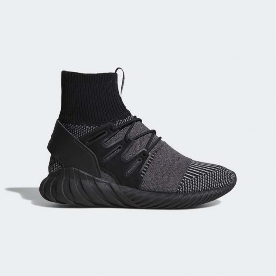 Mens Core Black/Grey Adidas Originals Tubular Doom Primeknit Shoes 622VCLFG->Adidas Men->Sneakers