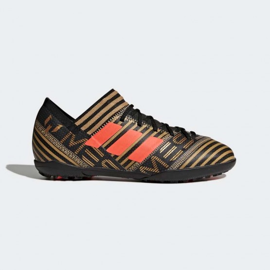 Kids Core Black/Infrared/Tactile Gold Metallic Adidas Nemeziz Messi Tango 17.3 Turf Soccer Cleats 632JFOIY->Adidas Kids->Sneakers