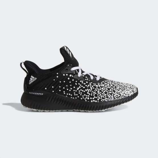 Kids Core Black/White/Black Adidas Alphabounce Running Shoes 684PVBJH->Adidas Kids->Sneakers