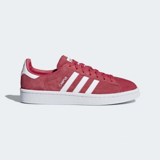 Womens Ray Red/White Adidas Originals Campus Shoes 693HLXNW