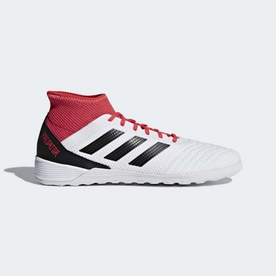 Mens White/Black Adidas Predator Tango 18.3 Indoor Soccer Cleats 697ACFUI