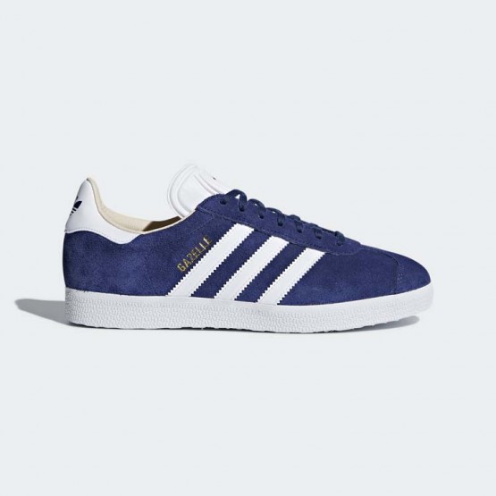 Womens Noble Indigo/White Adidas Originals Gazelle Shoes 716XSQEI->Adidas Women->Sneakers