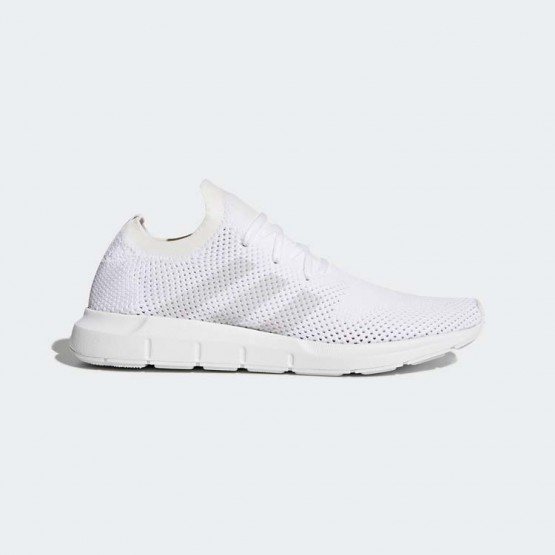 Mens White/Grey Adidas Originals Swift Run Primeknit Shoes 718EAQRJ->Adidas Men->Sneakers