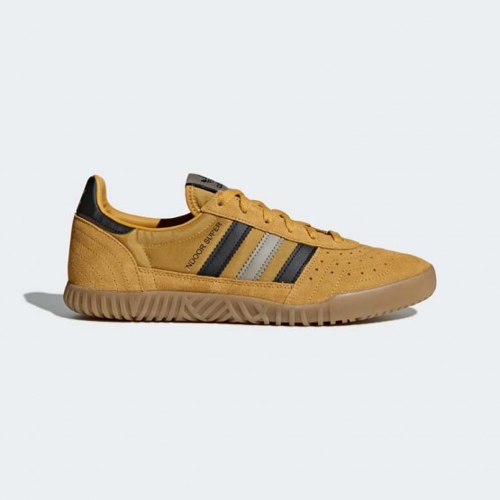 Mens Yellow/Core Black/Trace Cargo Adidas Originals Indoor Super Shoes 728TUABF