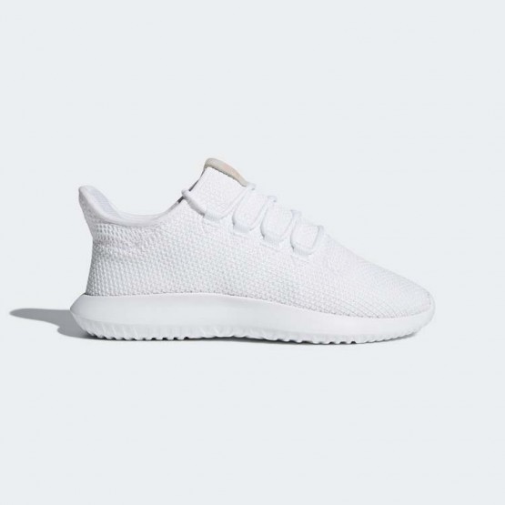 Womens White/Core Black Adidas Originals Tubular Shadow Shoes 748MULEP