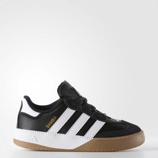 Kids Black/White Adidas Samba Soccer Cleats 749OQFXW