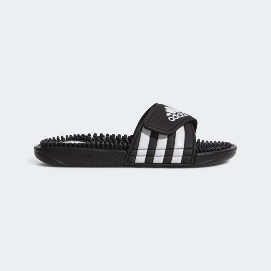 Kids Black/White Adidas Adissage Slides Training Shoes 751BSJPA->Adidas Kids->Sneakers