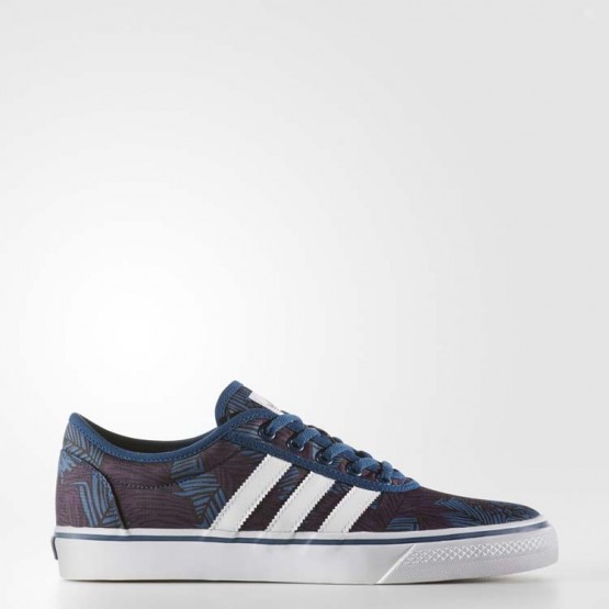 Mens Blue Night/White Adidas Originals Adiease Shoes 770WIUBJ