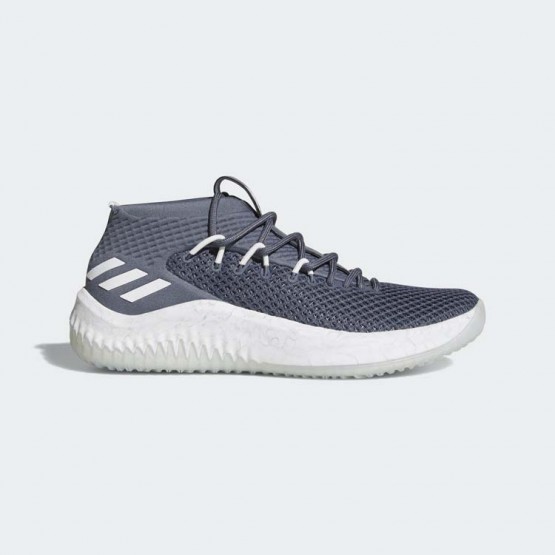 Mens Onix/White Adidas Dame 4 Basketball Shoes 781KLXCU->Adidas Men->Sneakers