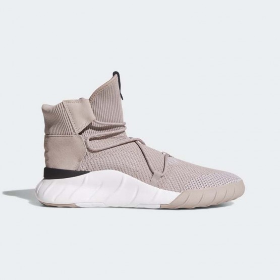 Mens Vapour Grey/White/Black Adidas Originals Tubular X 2.0 Primeknit Shoes 825TSQAC