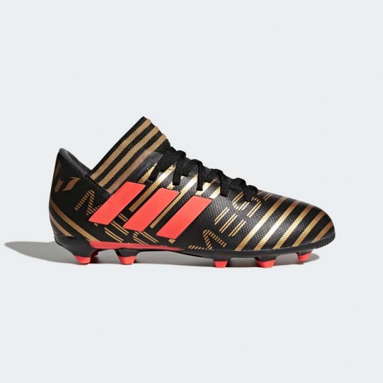 Kids Core Black/Infrared/Tactile Gold Metallic Adidas Nemeziz Messi 17.3 Firm Ground Cleats Soccer Cleats 842LDQOG->Adidas Kids->Sneakers