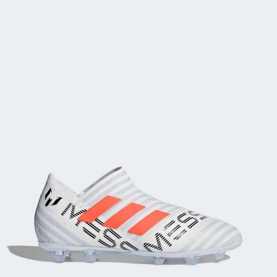 Kids White Ftw/Warning/Clear Grey Adidas Nemeziz 17+ 360 Agility Firm Ground Cleats Soccer Cleats 844EMQGW->Adidas Kids->Sneakers