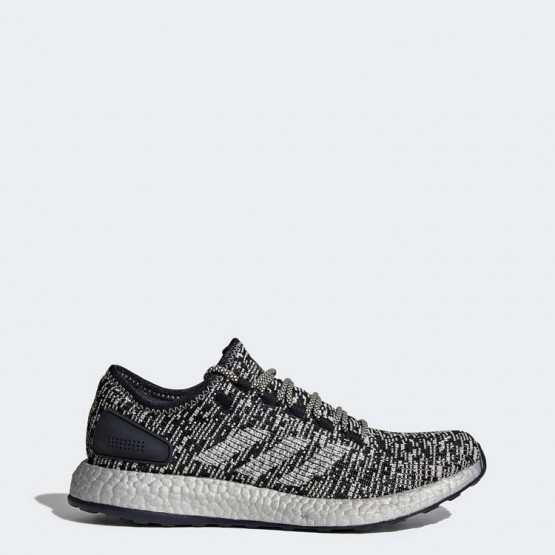 Mens Legend Ink/Clear Brown/Silver Metallic Adidas Pureboost Running Shoes 882YAZQV->Adidas Men->Sneakers