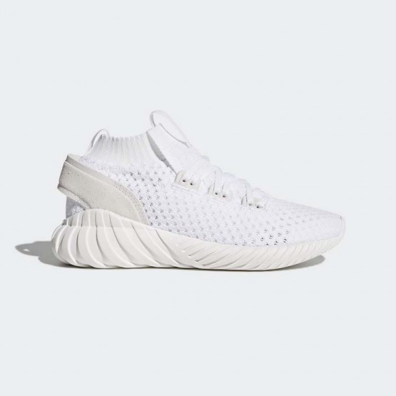 Womens Core White/White Adidas Originals Tubular Doom Sock Primeknit Shoes 883OFPXT->Adidas Women->Sneakers