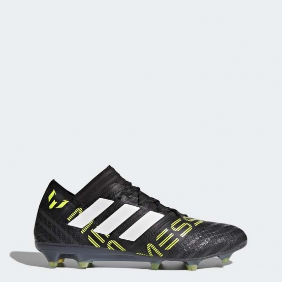 Mens Core Black/White/Electricity Adidas Nemeziz 17.1 Firm Ground Cleats Soccer Cleats 887APTBQ->Adidas Men->Sneakers