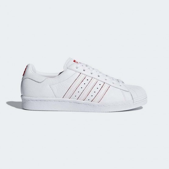 Mens White/Scarlet Adidas Originals Superstar 80s Cny Shoes 887EGLNP->Adidas Men->Sneakers