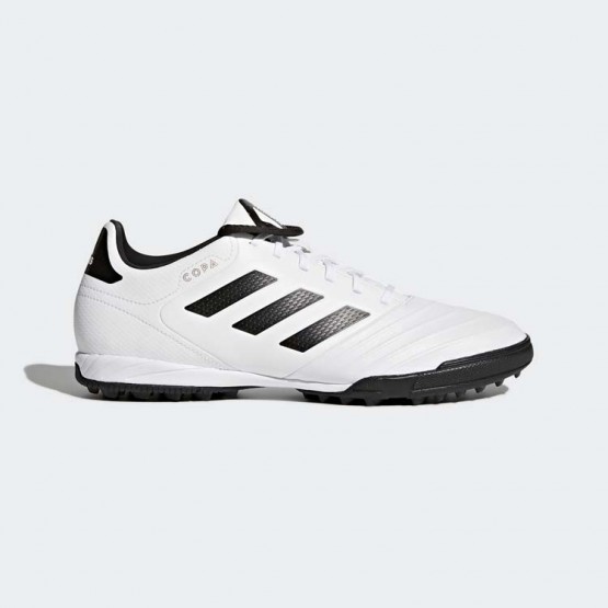 Mens White/Black/Tactile Gold Metallic Adidas Copa Tango 18.3 Turf Cleats Soccer Cleats 904SPYUV->Adidas Men->Sneakers