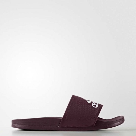 Mens Maroon/White Adidas Adilette Supercloud Plus Slides Training Shoes 905LKXPI->Adidas Men->Sneakers