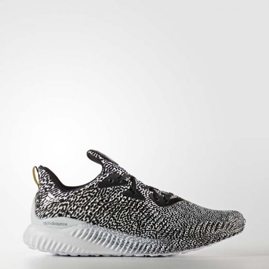 Mens Core Black/Iron Metallic Adidas Alphabounce Aramis Running Shoes 918KQWOD->Adidas Men->Sneakers