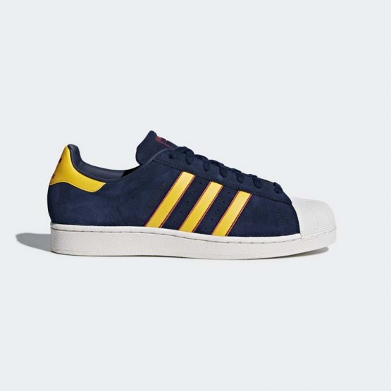 Mens Collegiate Navy/Red Adidas Originals Superstar Shoes 937SRIUB->Adidas Men->Sneakers