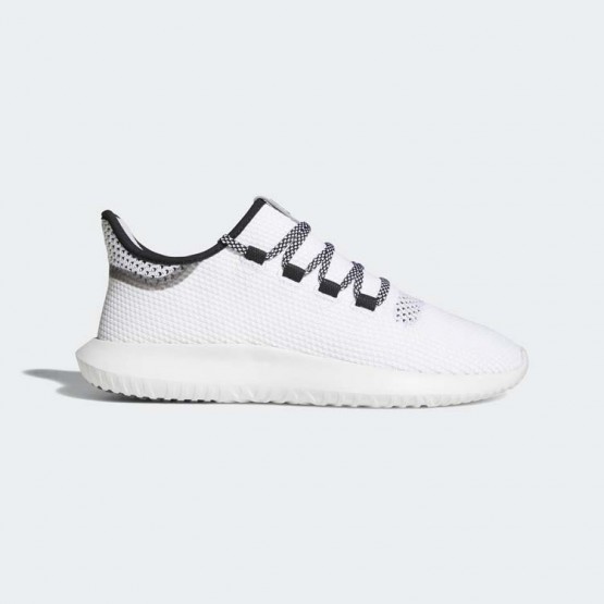 Mens White/Core Black Adidas Originals Tubular Shadow Shoes 952HQOWR