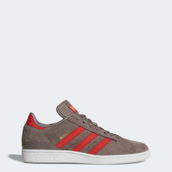 Mens Tech Earth/Red/Gold Metallic Adidas Originals Busenitz Shoes 956KMYJP->Adidas Men->Sneakers