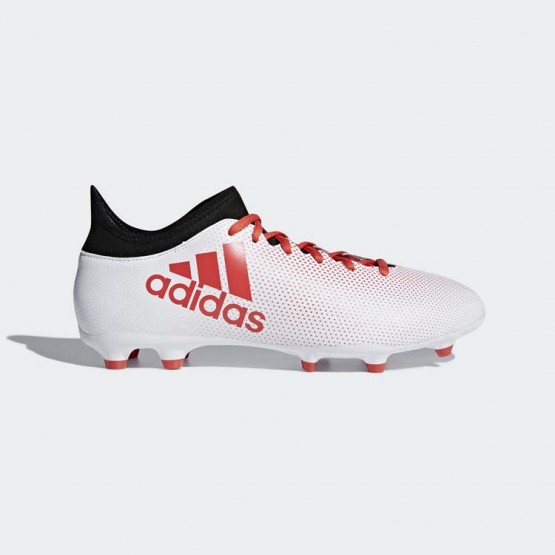 Mens White/Black Adidas X 17.3 Firm Ground Cleats Soccer Cleats 969SPRIU