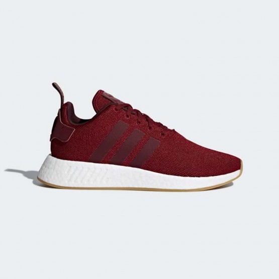 Mens Collegiate Burgundy/Maroon/Chalk Coral Adidas Originals Nmd_r2 Shoes 992QBPGX->Adidas Men->Sneakers