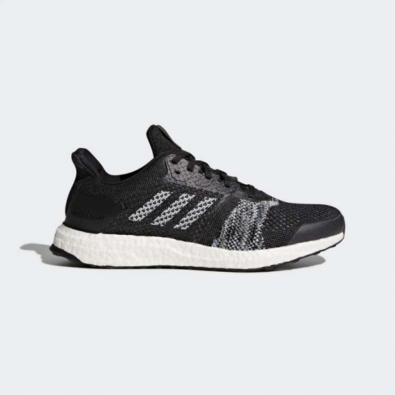 Mens Core Black/White/Solar Orange Adidas Ultraboost St Running Shoes 995XBTQK->Adidas Men->Sneakers